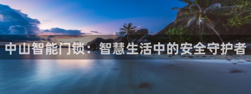 金年会金字招牌信誉：中山智能门锁：智慧生活中的安全守护者