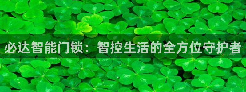 金年会官方网：必达智能门锁：智控生活的全方位守护者