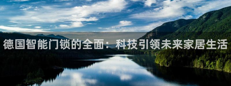 金年会体育在线入口：德国智能门锁的全面：科技引领未来家居生活