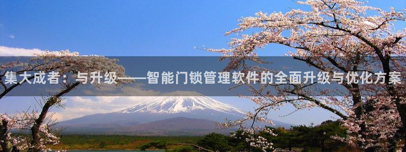 金年会下载官方：集大成者：与升级——智能门锁管理软件的全面升