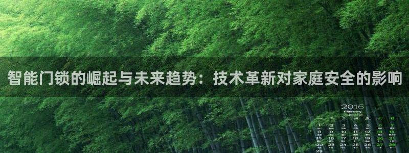 金年会取款：智能门锁的崛起与未来趋势：技术革新对家庭安全的影