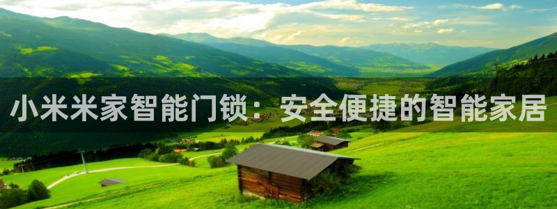 金年会体育app：小米米家智能门锁：安全便捷的智能家居