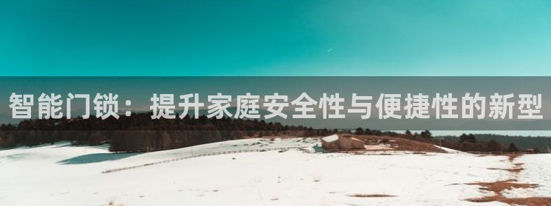 金年会娱乐app：智能门锁：提升家庭安全性与便捷性的新型