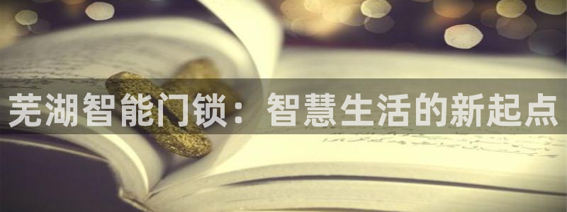 金年会体育官方：芜湖智能门锁：智慧生活的新起点