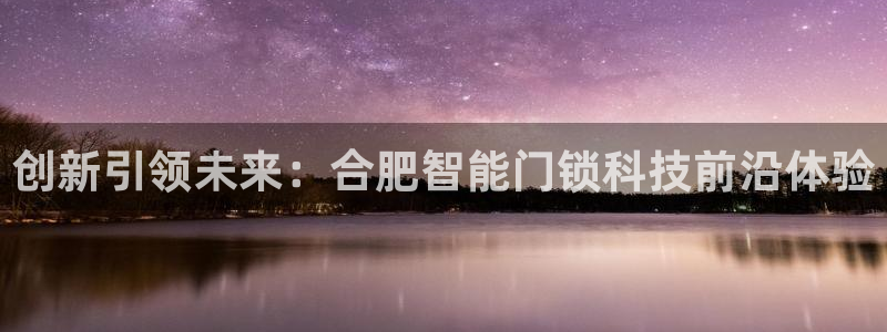 金年会拼音：创新引领未来：合肥智能门锁科技前沿体验