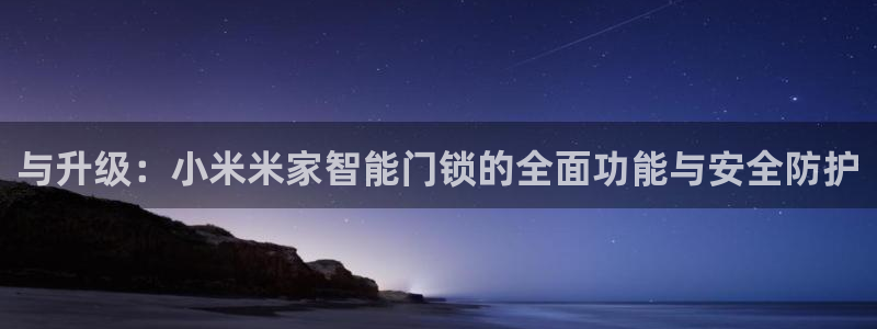金靖年会：与升级：小米米家智能门锁的全面功能与安全防护
