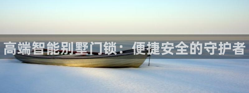金年会金字招牌：高端智能别墅门锁：便捷安全的守护者