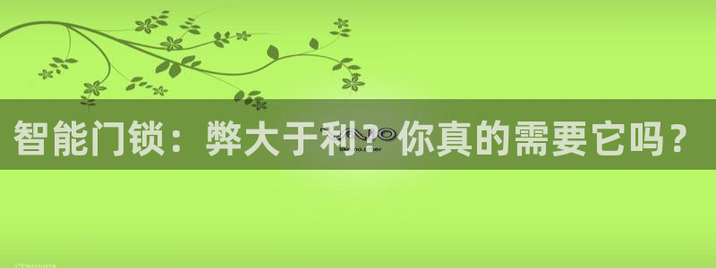 金年会这个平台：智能门锁：弊大于利？你真的需要它吗？