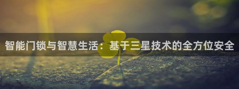 年会金句心得：智能门锁与智慧生活：基于三星技术的全方位安全