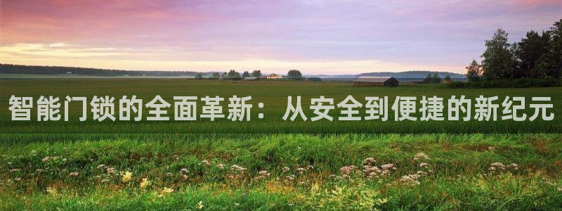 金年会官方网：智能门锁的全面革新：从安全到便捷的新纪元