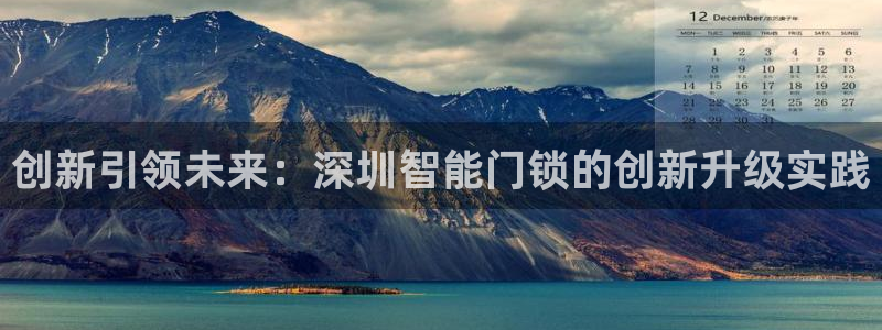 金年会金年华：创新引领未来：深圳智能门锁的创新升级实践